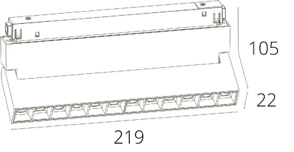 Магнитный трековый светильник Arte Lamp LINEA A4648PL-1WH
